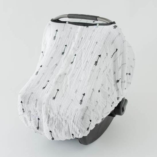 Little Unicorn Cotton Muslin Car Seat Canopy - Arrow