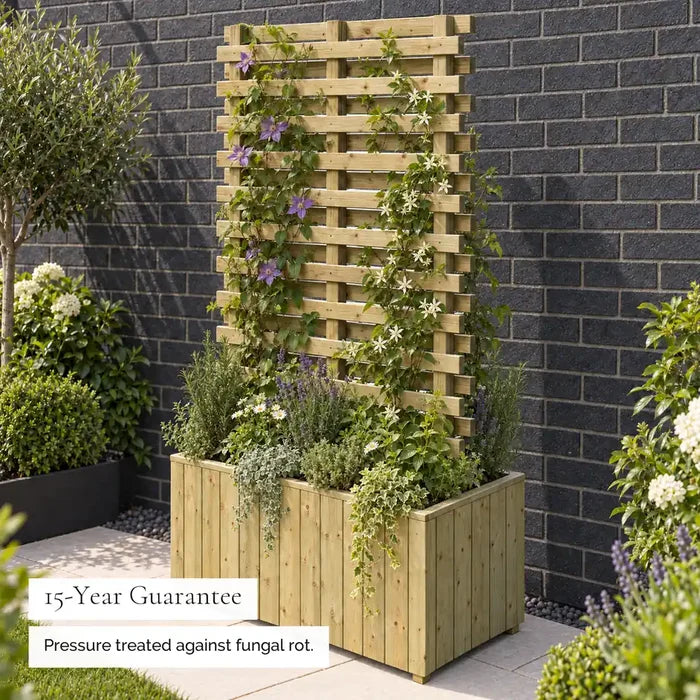 Living Screen Trellis Divider Planter (1.8m) — guarantee
