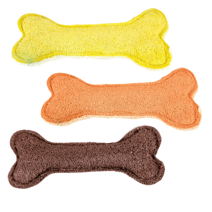 Loofah Bone Dental Toy - Large - Dental Toys from . at DoggyTopia