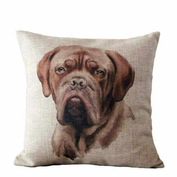 Mastiff Throw Cushion - Cushions from Sale at DoggyTopia