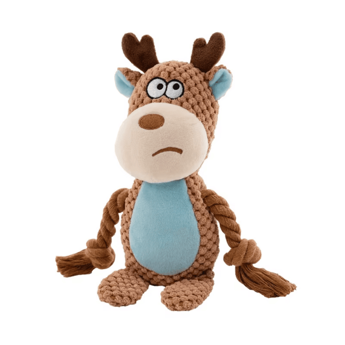 Maxwell Moose Rope Corduroy Dog Toy - Plush and Rope Toys from . at DoggyTopia