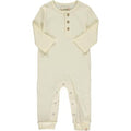 Me & Henry Mason Rib Romper | Cream Rib