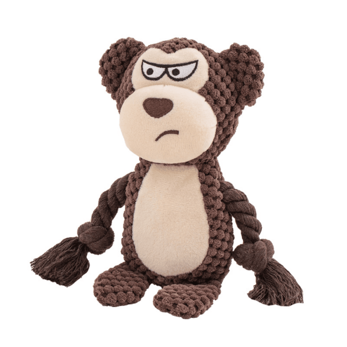 Milo Monkey Rope Corduroy Toy - Plush and Rope Toys from . at DoggyTopia