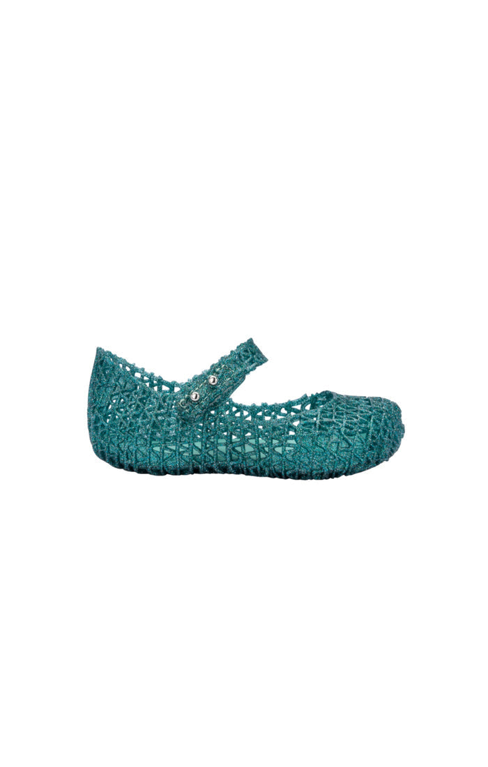 Mini Campana Papel Green Glitter