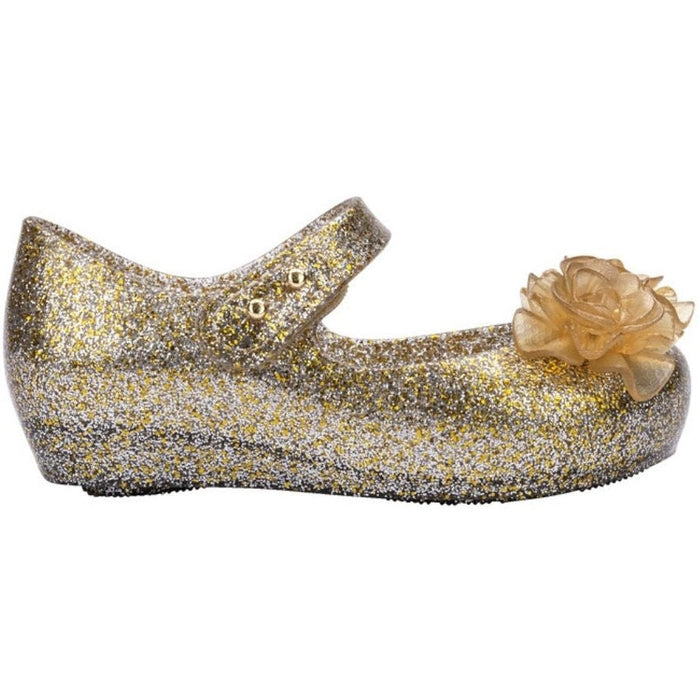Mini Melissa Mini Ultragirl Garden | Clear Glitter Gold
