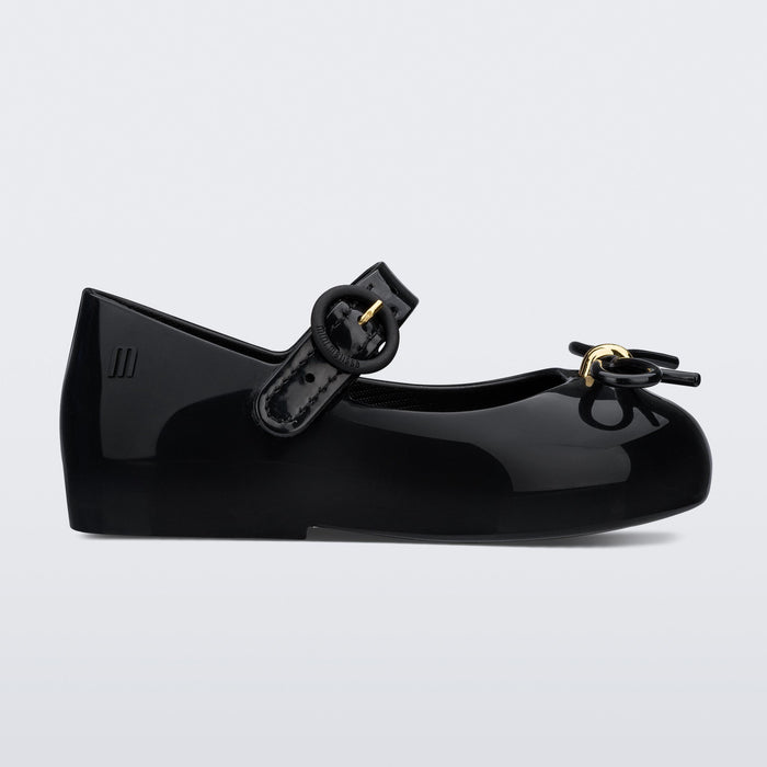 Mini Melissa Sweet Love Flat | Black