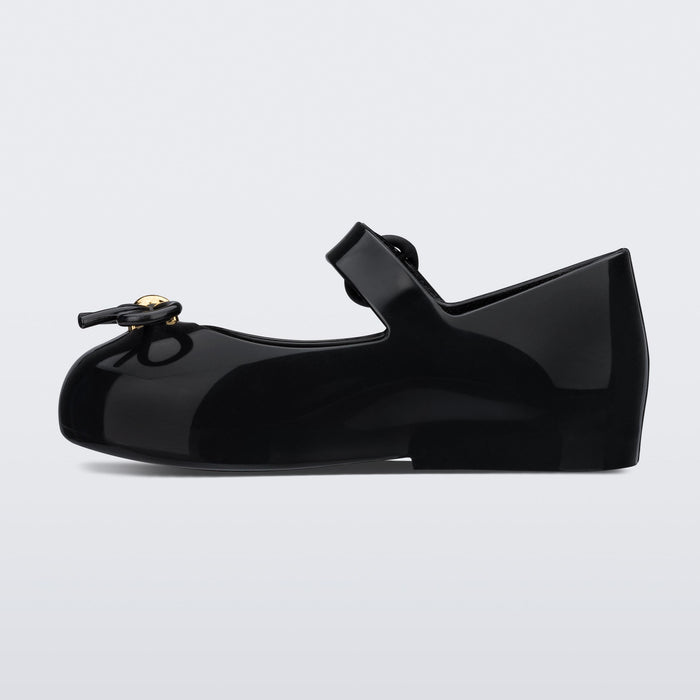 Mini Melissa Sweet Love Flat | Black