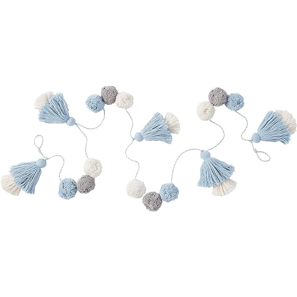Mud PIe Blue Pom Garland