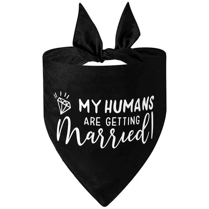 My Humans are Getting Married! Dog Wedding Bandana - Wedding Bandanas from . at DoggyTopia