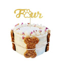 Number Four - Dog Cake Topper - Cake Toppers from . at DoggyTopia