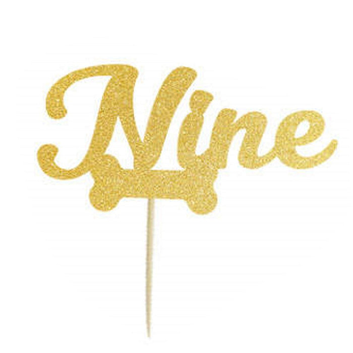 Number Nine - Dog Cake Topper - Cake Toppers from . at DoggyTopia