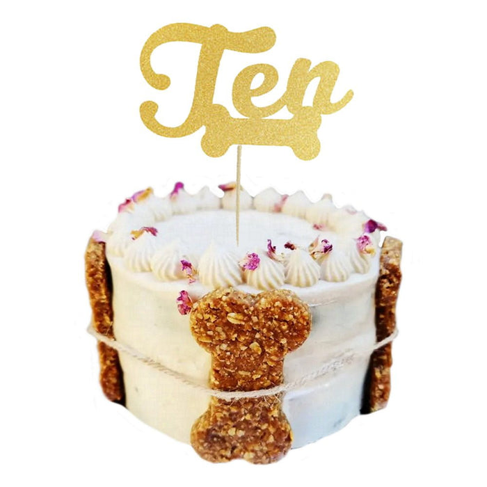 Number Ten - Dog Cake Topper - Cake Toppers from . at DoggyTopia