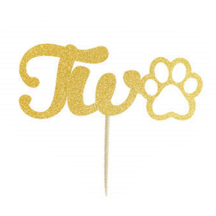 Number Two - Dog Cake Topper - Cake Toppers from . at DoggyTopia