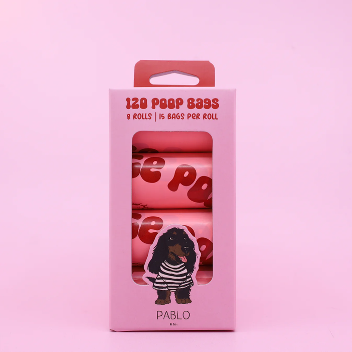 Pablo & Co Premium Dog Poop Bags x 120 (8 Rolls)