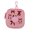 Pablo & Co Velvet Blush Bows Treat Pouch - Treat Pouchs from Pablo & Co at DoggyTopia