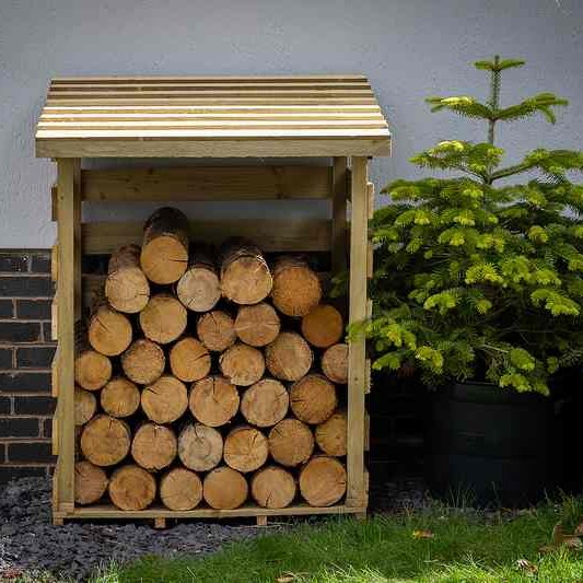Pent Log Store #96cm(L) x 82(W) x 126(H)