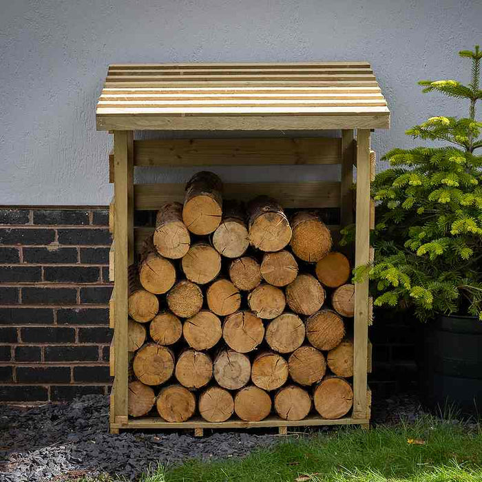 Pent Log Store #96cm(L) x 82(W) x 126(H)
