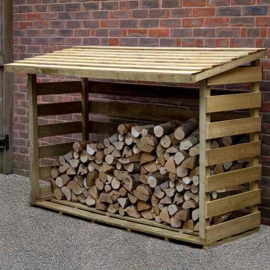 Pent Log Store #180cm(L) x 82(W) x 126(H)