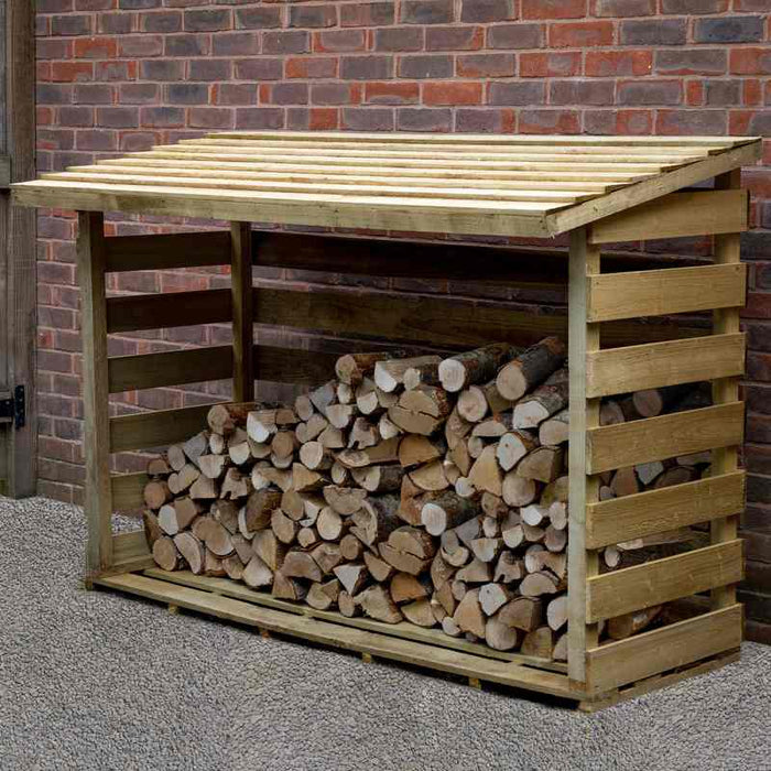 Pent Log Store #180cm(L) x 82(W) x 126(H)