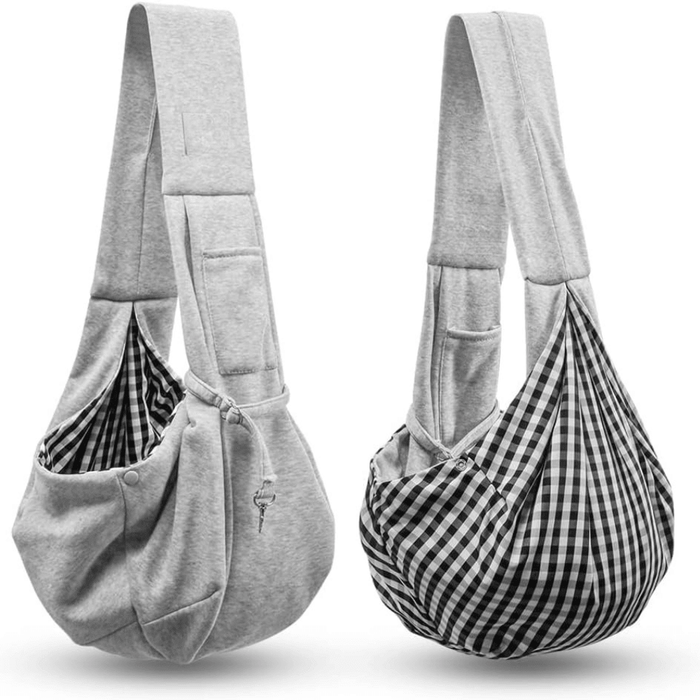 Pet Sling Carrier - Grey - Pet Sling Carrier from . at DoggyTopia