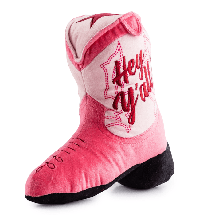 Pink Cowgirl Boot Dog Toy - Designer Toys from Haute Diggity Dog at DoggyTopia