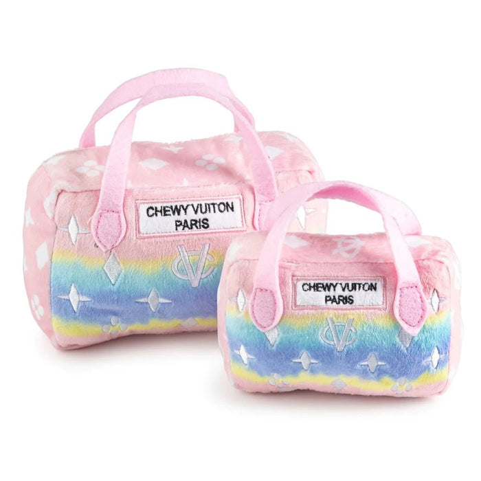 Pink Ombre Chewy Vuiton Handbag Dog Toy - Designer Toys from Haute Diggity Dog at DoggyTopia