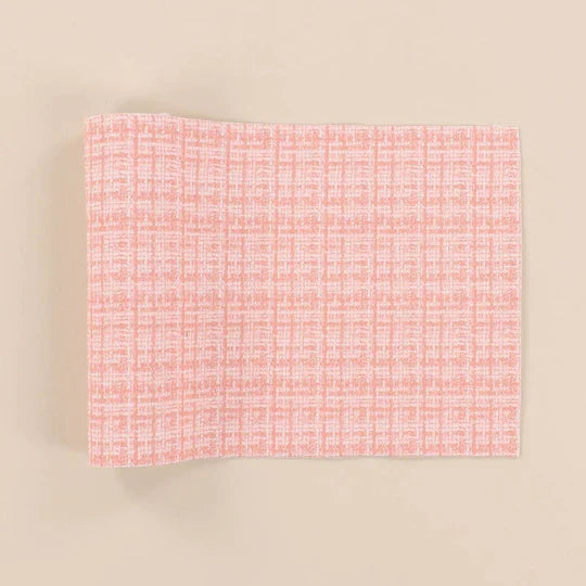 Pink Plaid Leather