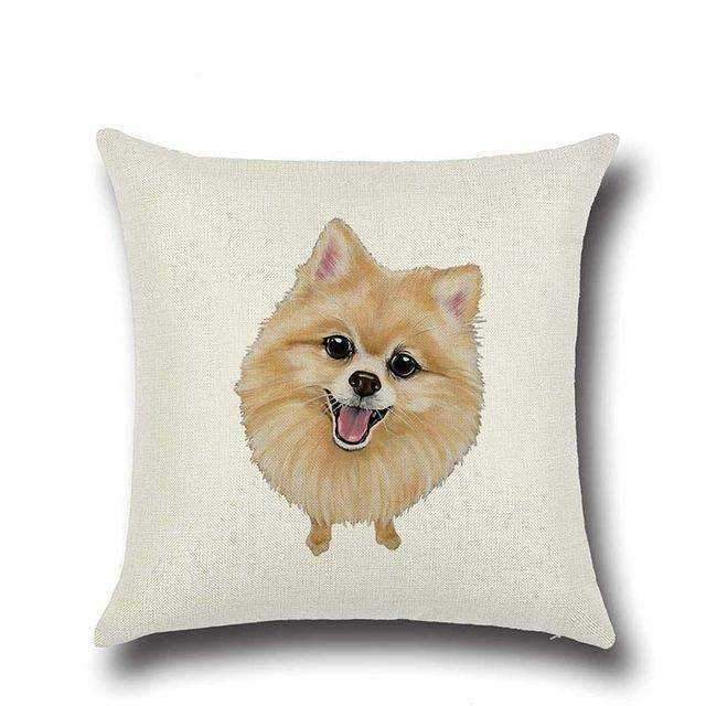 Pomeranian Throw Cushion - Cushions from Sale at DoggyTopia