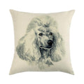 Poodle Face Throw Cushion - Cushions from . at DoggyTopia