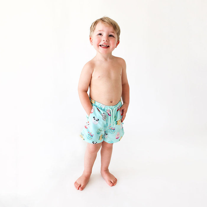Posh Peanut Donuts Boys Swim Trunks