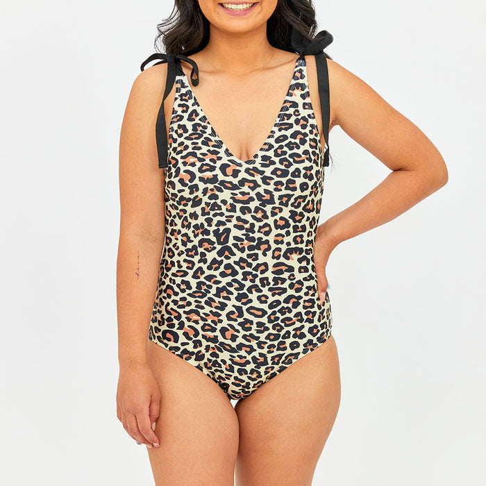 Posh Peanut Lana Leopard Women's One Piece Swimsuit