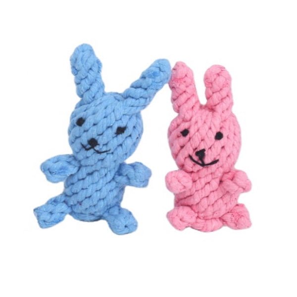 Rabbit Rope Dog Toy - Rope Toys from . at DoggyTopia