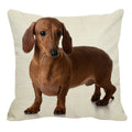 Red Dachshund Throw Cushion - Cushions from . at DoggyTopia