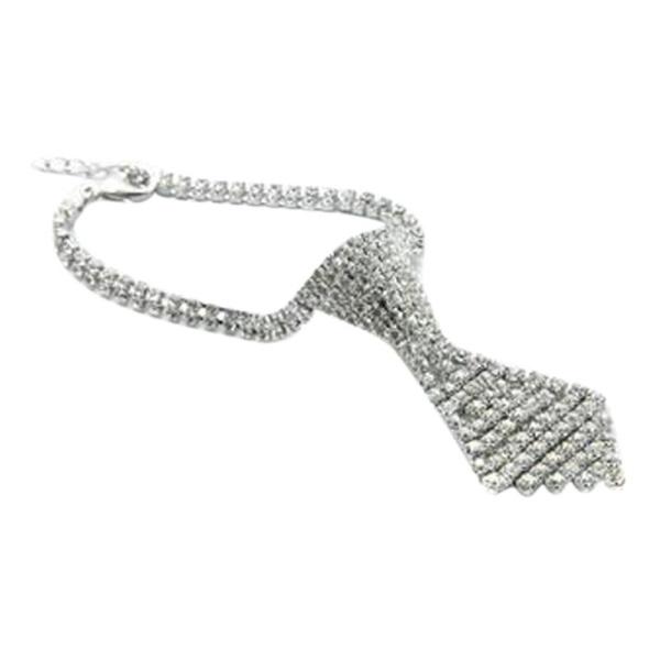 Rhinestone Tie Dog Necklace - Dog Necklaces from . at DoggyTopia
