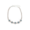 Rose Gold Diamante Solitaire Dog Necklace - Dog Necklaces from Sale at DoggyTopia