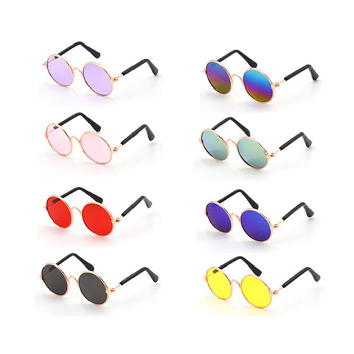 Round Fashion Dog Sunglasses - Sunglasses from . at DoggyTopia