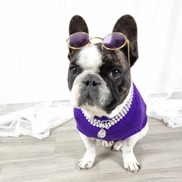 Round Fashion Dog Sunglasses - Sunglasses from . at DoggyTopia