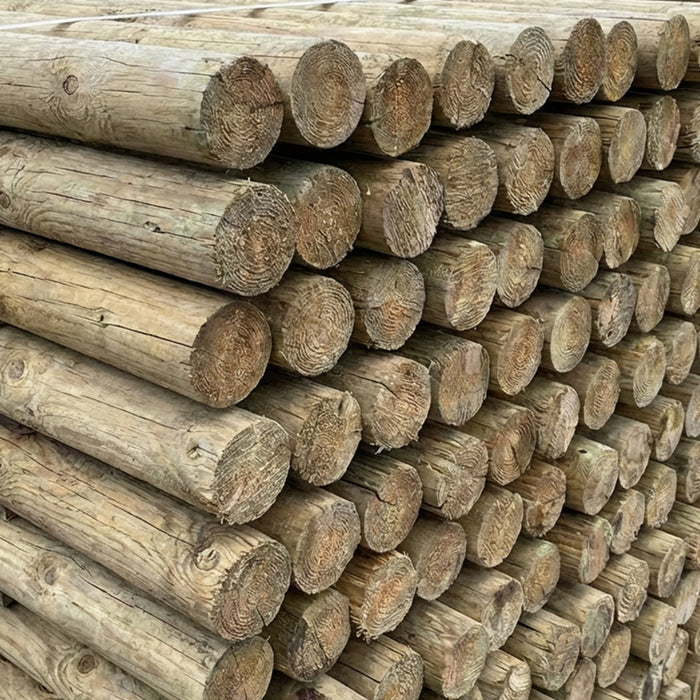 Rustic Chestnut Fence Posts for Hazel Hurdles