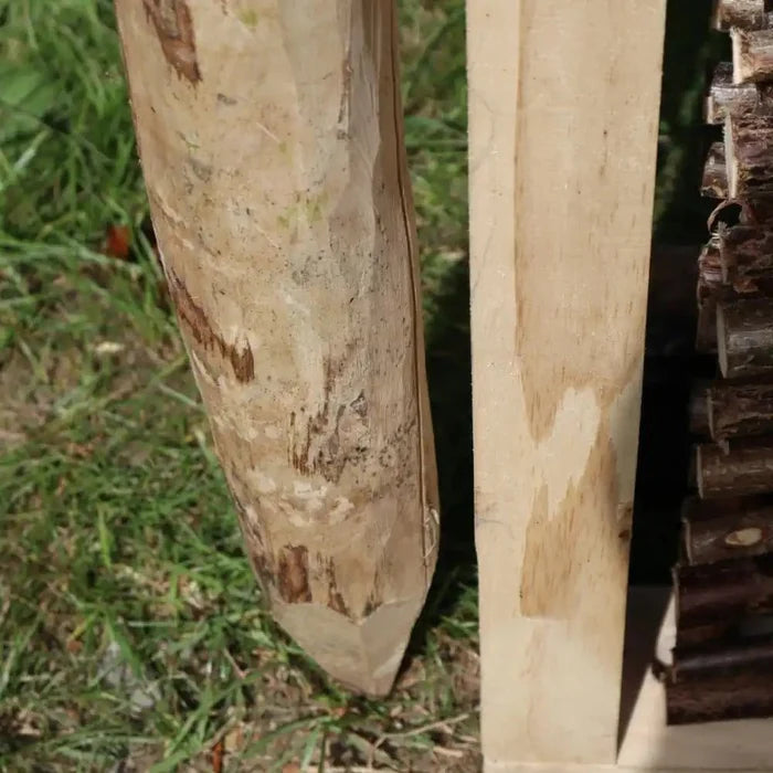 150 cm woven wood natural handmade rustic chestnut posts