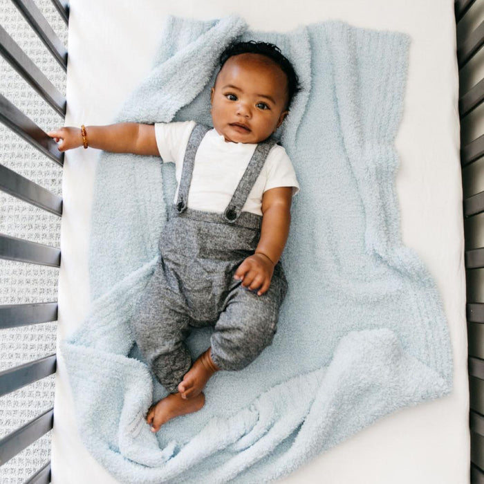 Saranoni Bamboni Receiving Blanket | Light Blue