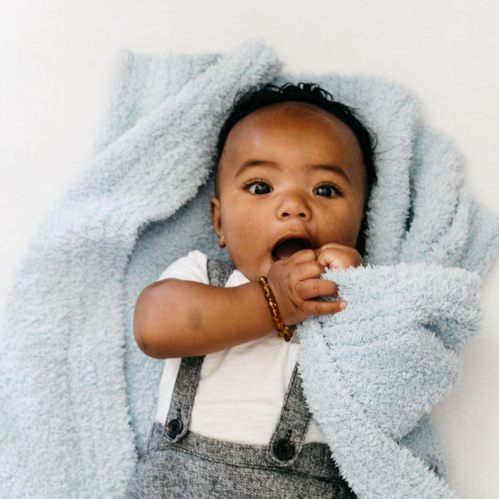 Saranoni Bamboni Receiving Blanket | Light Blue