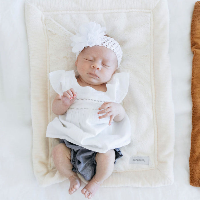Saranoni Lush Mini Blanket | Natural