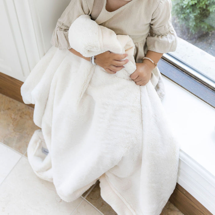 Saranoni Lush Receiving Blanket | Natural