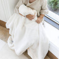Saranoni Lush Receiving Blanket | Natural