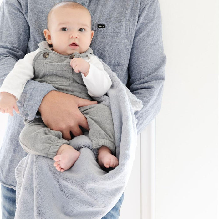 Saranoni Lush Receiving Blanket | Storm Cloud