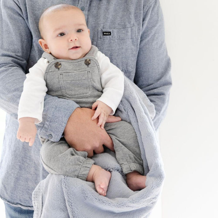 Saranoni Lush Receiving Blanket | Storm Cloud
