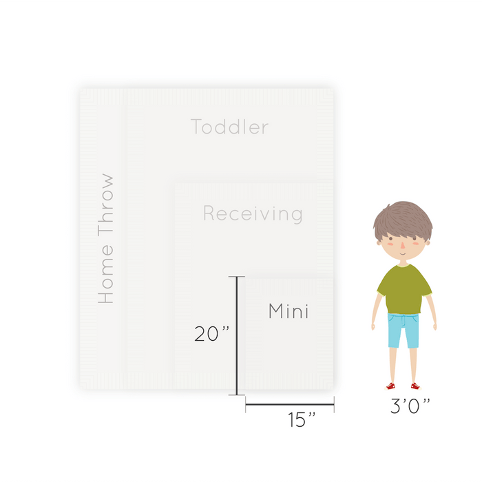 Saranoni Lush Satin Border Mini Blanket | Ivory
