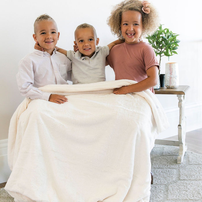 Saranoni Lush Toddler Blanket | Natural