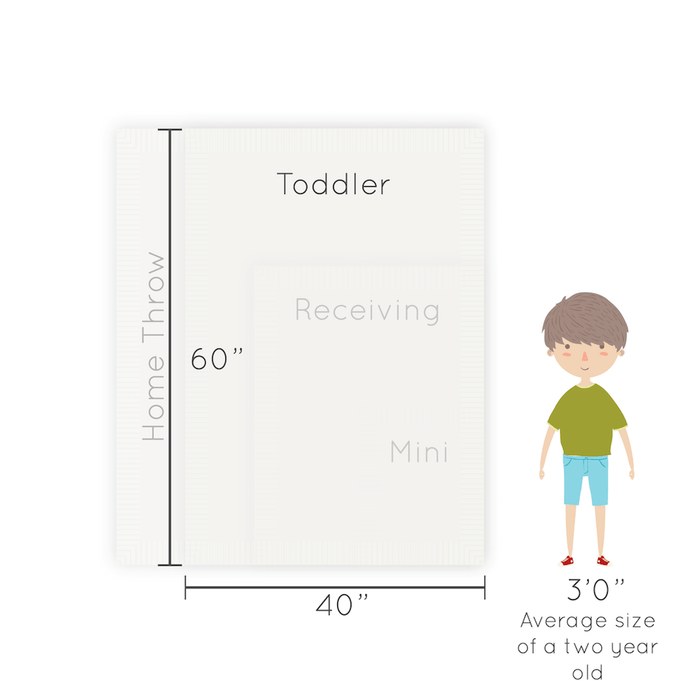 Saranoni Lush Toddler Blanket | Storm Cloud