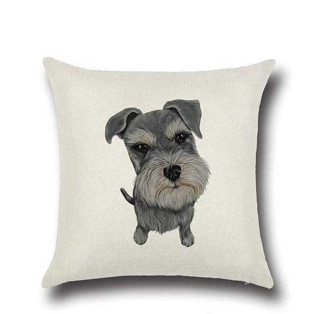 Schnauzer Throw Cushion - Cushions from Sale at DoggyTopia